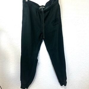 Roots Forest Green Logo Knit sweats pants Womens medium
